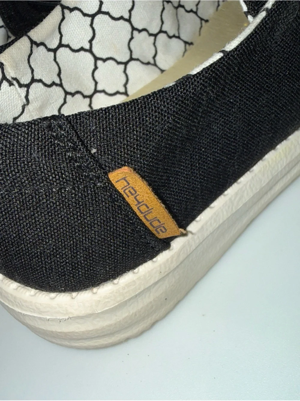 Hey Dude Wendy Black  Slip-On Shoes, Size 12 K.     Kids shoes